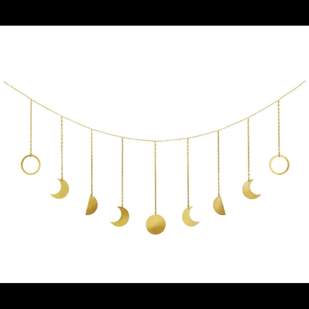 Mkono Moon Phase Wall Hanging Garland